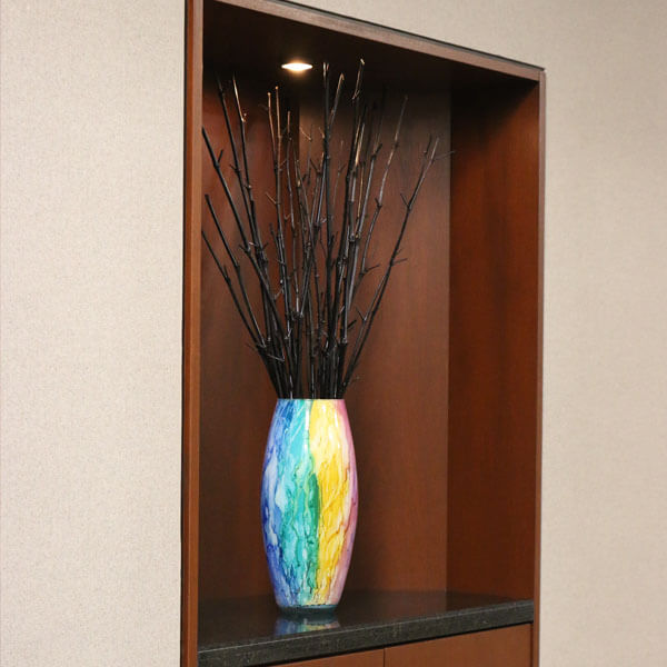 An image of a vase in a law firm that links to the Taxation Law services provided at Steinberg Garellek of Boca Raton. 